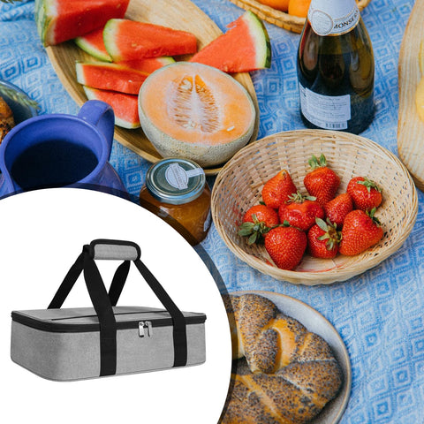Esouler insulated casserole carrier multiuse for picnics, parties, and travel