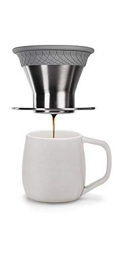ESPRO Bloom in use during pour-over, showcasing aroma and a clean cup.