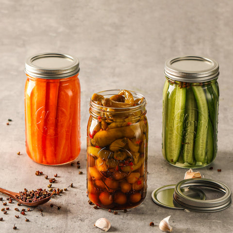 Esrentle jars ideal for canning, fermenting, and preserving.