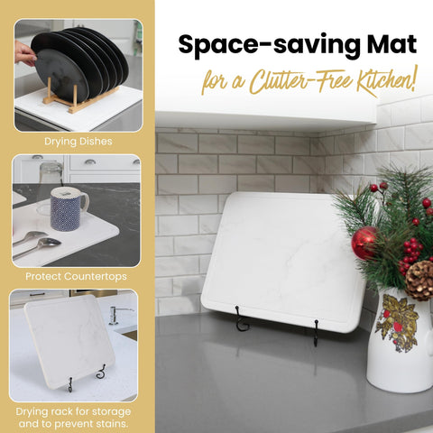 Essencoso eco-friendly materials blend with modern kitchens while drying efficiently.