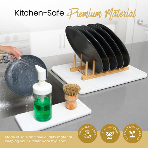Essencoso non-slip rubber stands keep the mat in place during use.