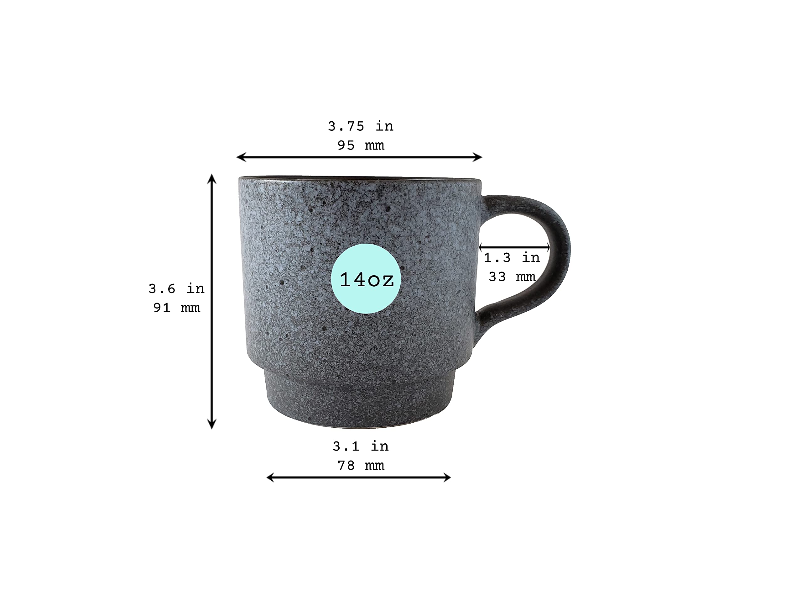 Dishwasher and microwave safe Essential Drinkware mug for convenient cleaning