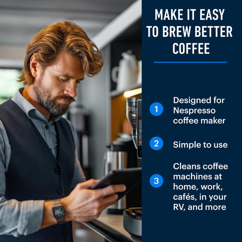Essential Values Nespresso descaler used for kettle cleaning in kitchen