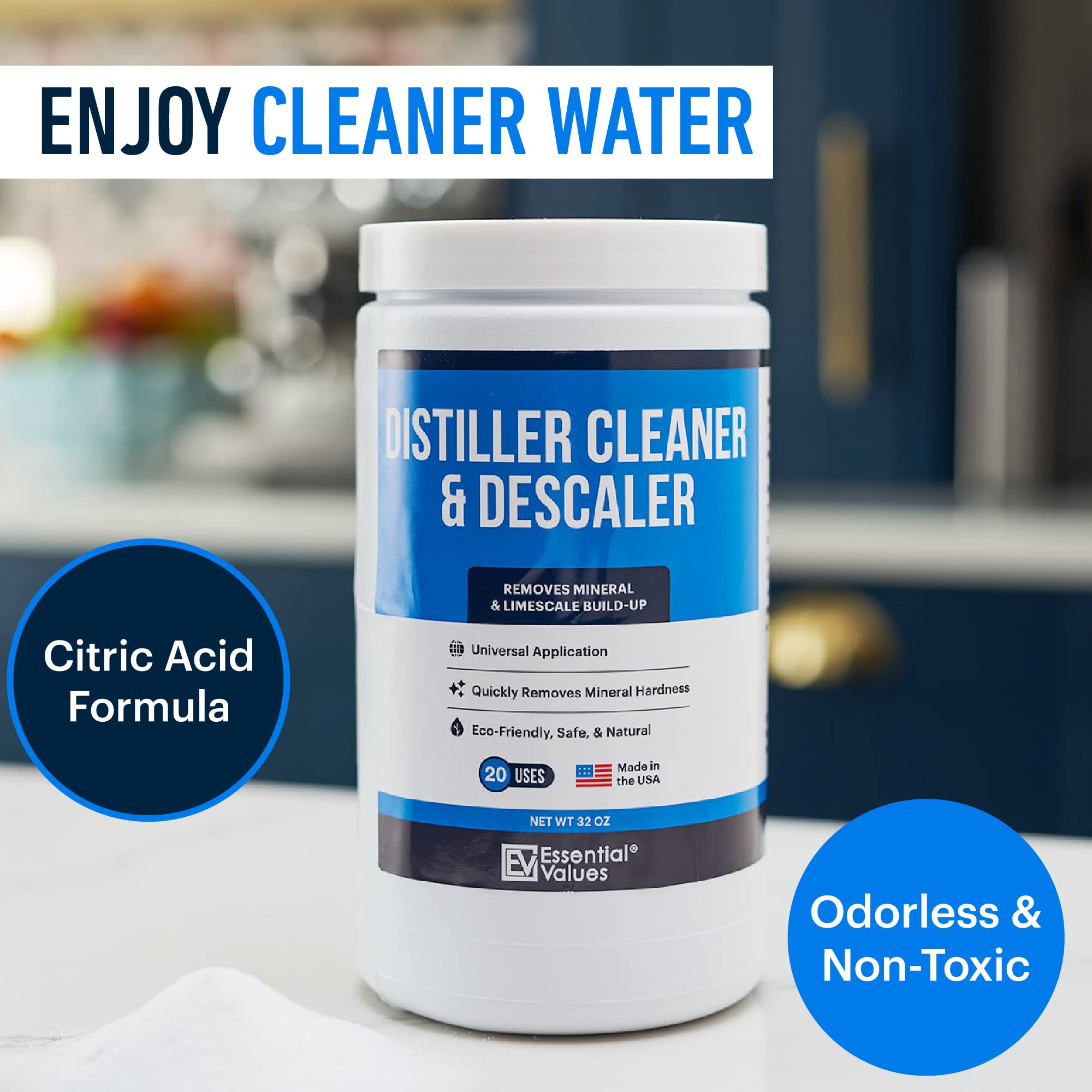 Essential Values USA-made cleaner demonstrates quality and local production standards