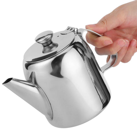 Belissy teapot body shows 0.5 L capacity and mirror finish.