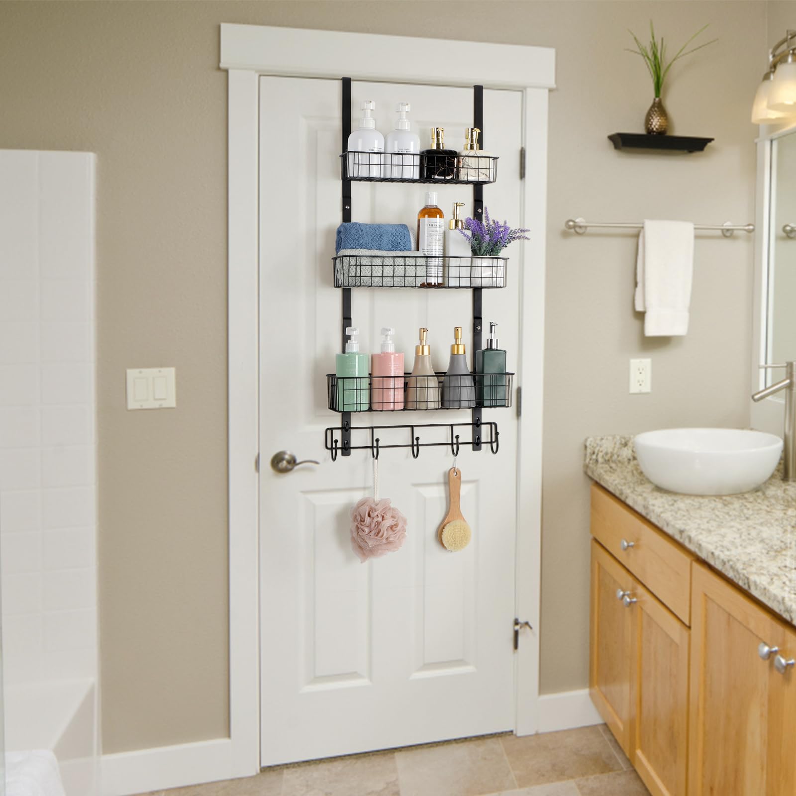 ETELI anti-rust metal shelf stays sturdy for kitchen or bathroom use.