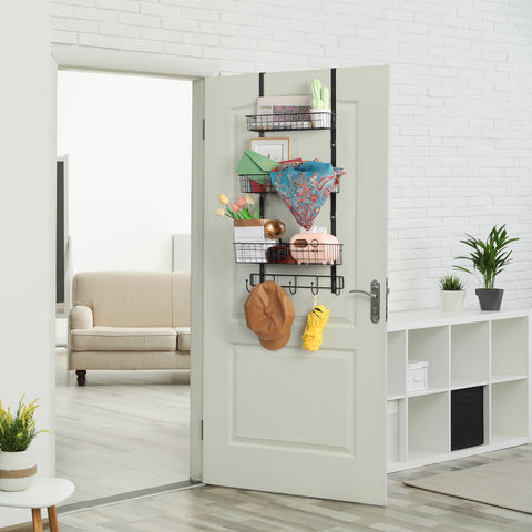 ETELI over-the-door organizer fits standard doors with generous depth and height.