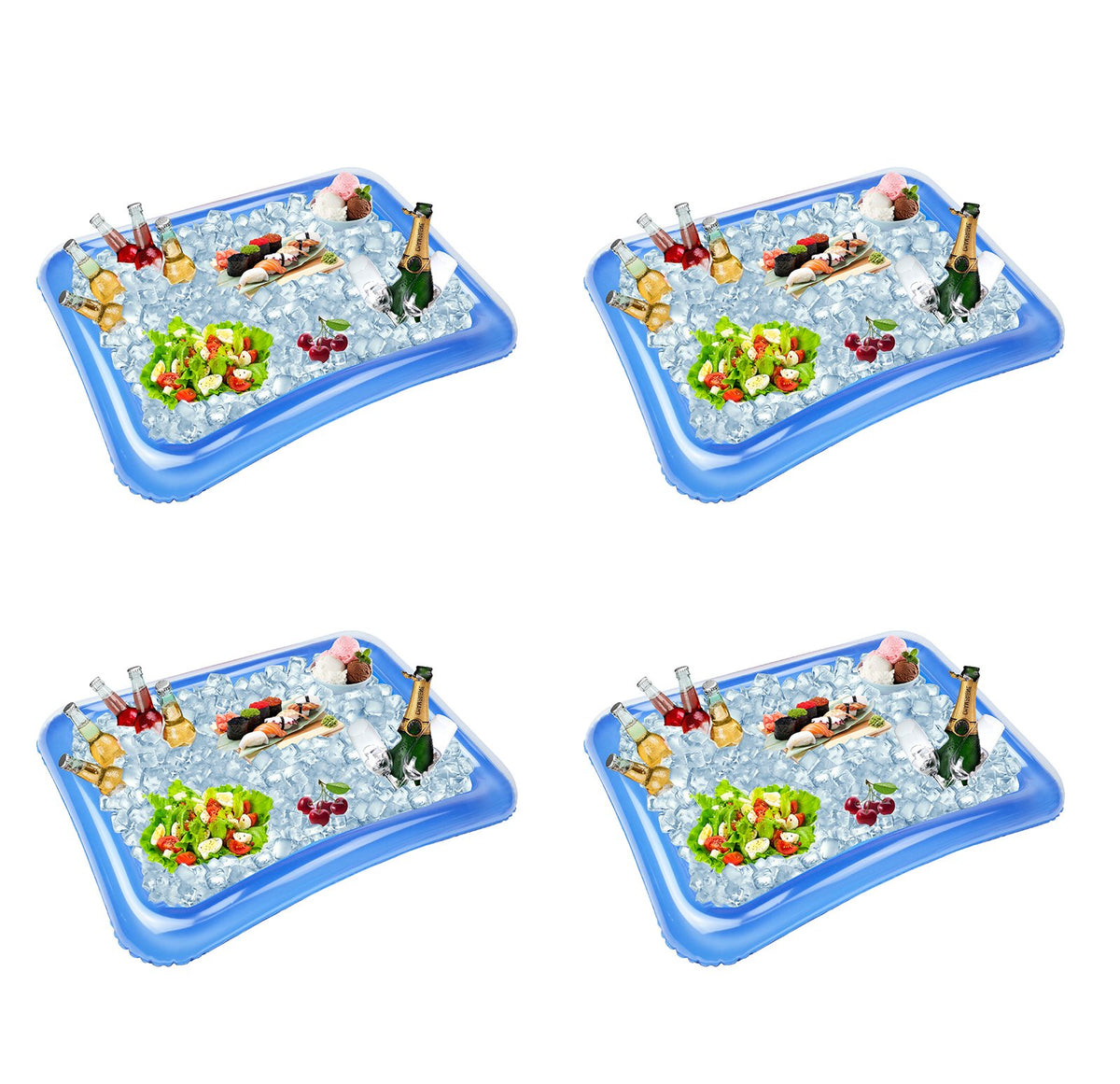 Etistta inflatable serving bar full setup ready for ice and snacks at a party.