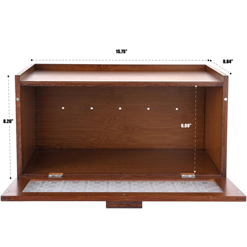 ETMI Vintage Bread Box assembly illustration emphasizes easy setup with four boards