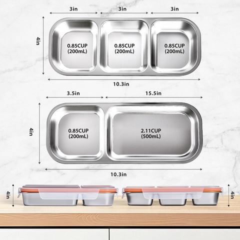 Etvski Snackle Box orange lids close-up showing airtight seal for spill-free travel.
