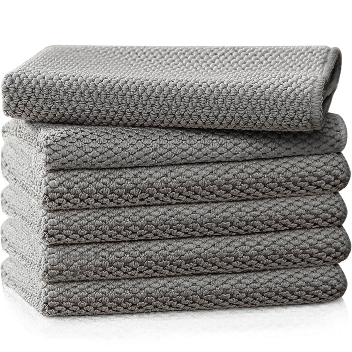 EubooTree Barista Towel 12x12 grey pack ready for counter cleaning.