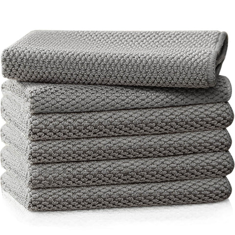 EubooTree Barista Towel 12x12 grey pack ready for counter cleaning.