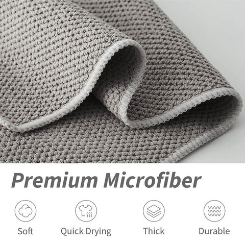 EubooTree Barista Towel microfiber texture highlights absorbency for spills and quick drying.