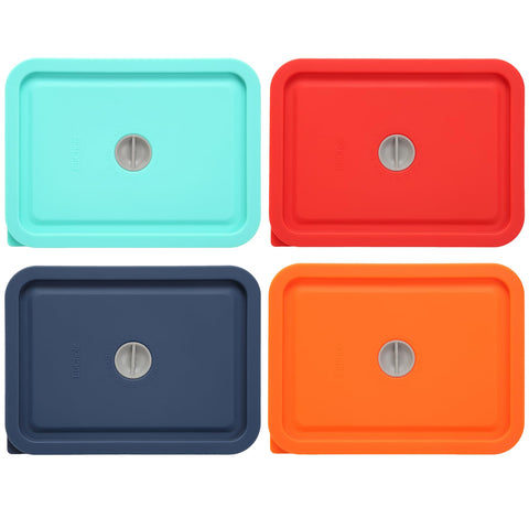 EuChoiz Pyrex 7210-PC lid for 3-cup rectangle bowls, secure fit for freshness.