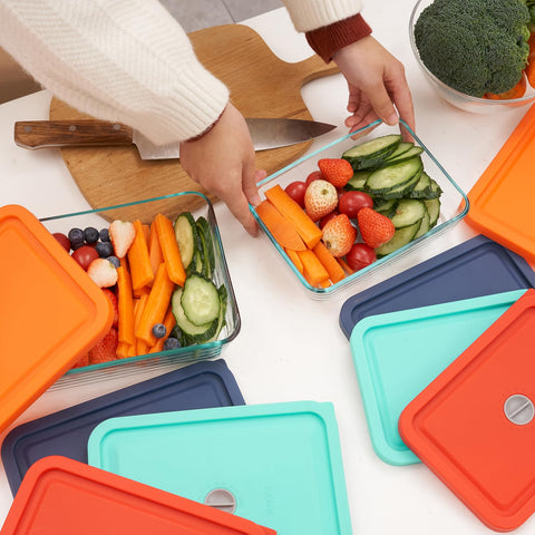 EuChoiz replacement lid fits snugly on Pyrex 7211-PC bowls