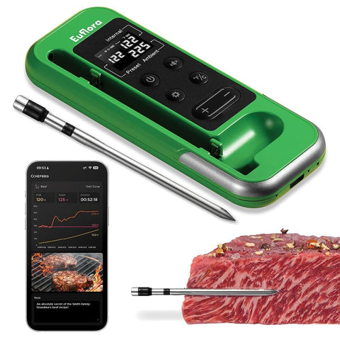 Euflora wireless thermometer with digital display for precise temperature monitoring