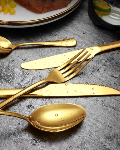 EUIRIO 12 dinner knives with sturdy blades and smooth edges
