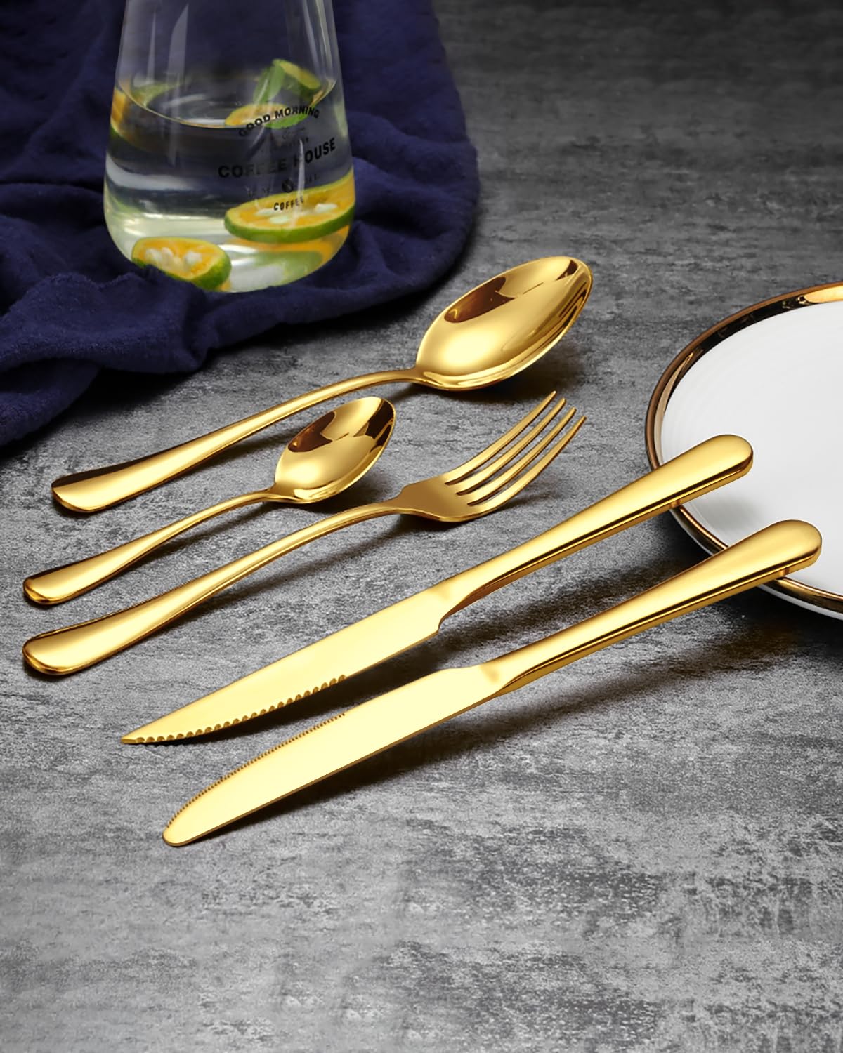 EUIRIO 12 dinner spoons with comfortable grip for everyday dining