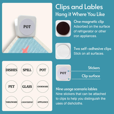 Versatile kitchen cloths ideal for wiping countertops and drying dishes