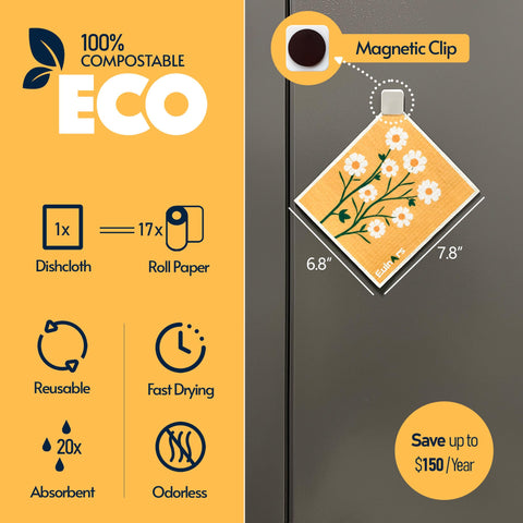 Eulnars super absorbent cellulose fibers soak up spills quickly