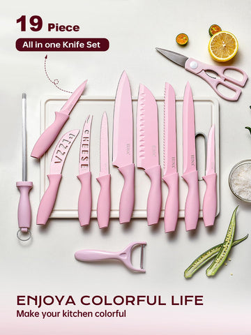 EUNA bread knife with serrated edge for clean, crumb-free slicing.