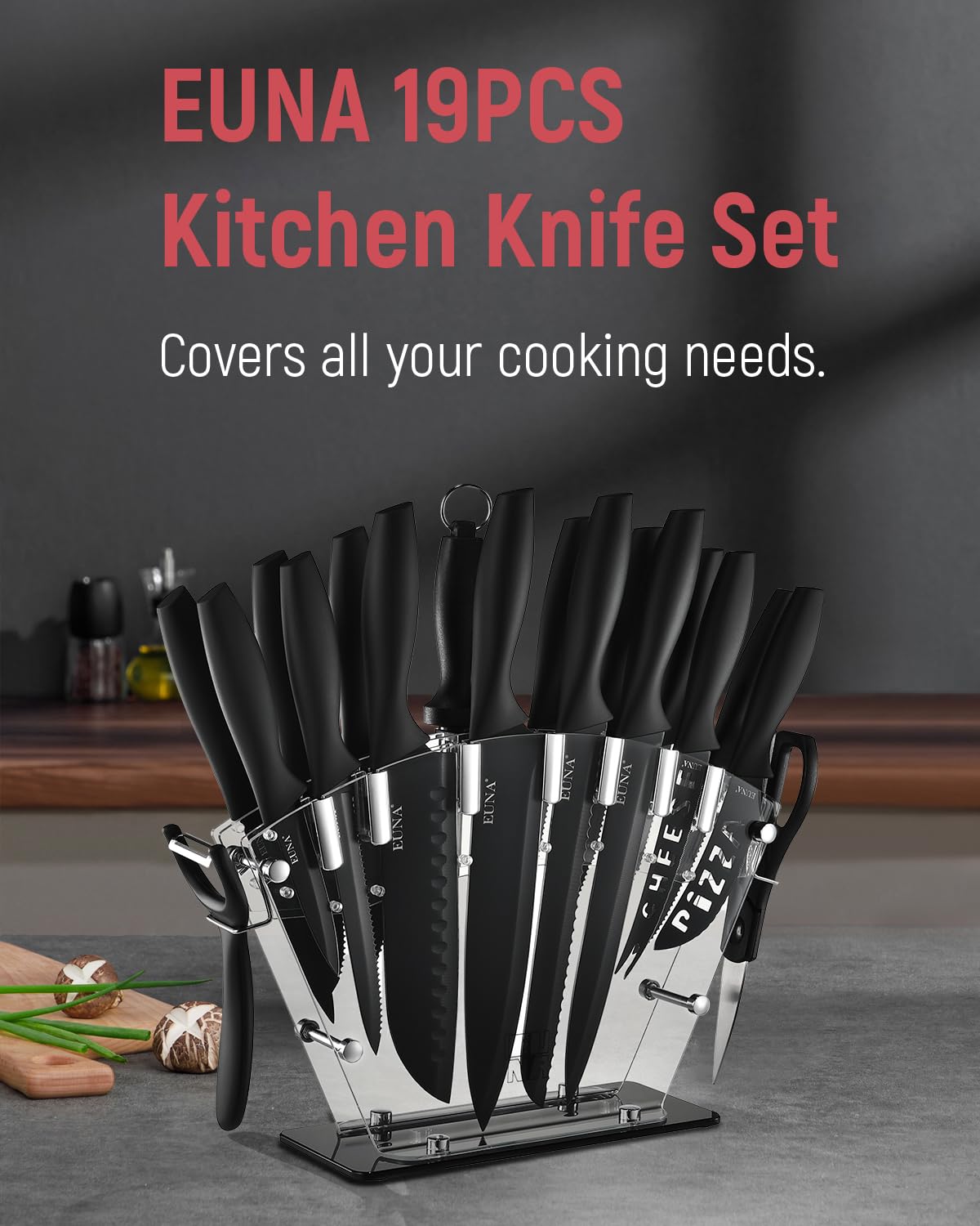 EUNA bread knife designed for clean, even slices of crusty loaves.