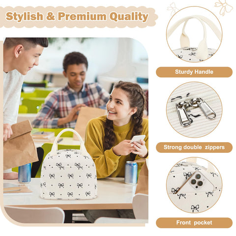 EurCross corduroy lunch bag with aluminum liner maintains temperature efficiently.