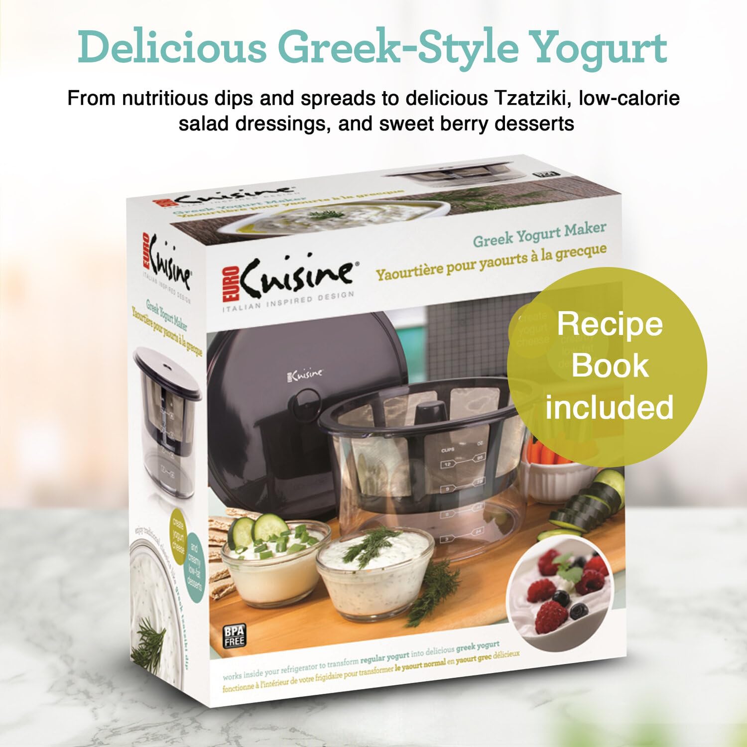 BPA-free design highlight for safer, healthier yogurt making