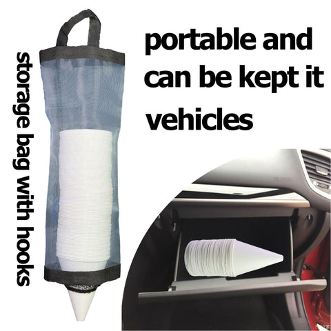 Euslbak bulk disposable funnels pack ready for frequent oil changes.