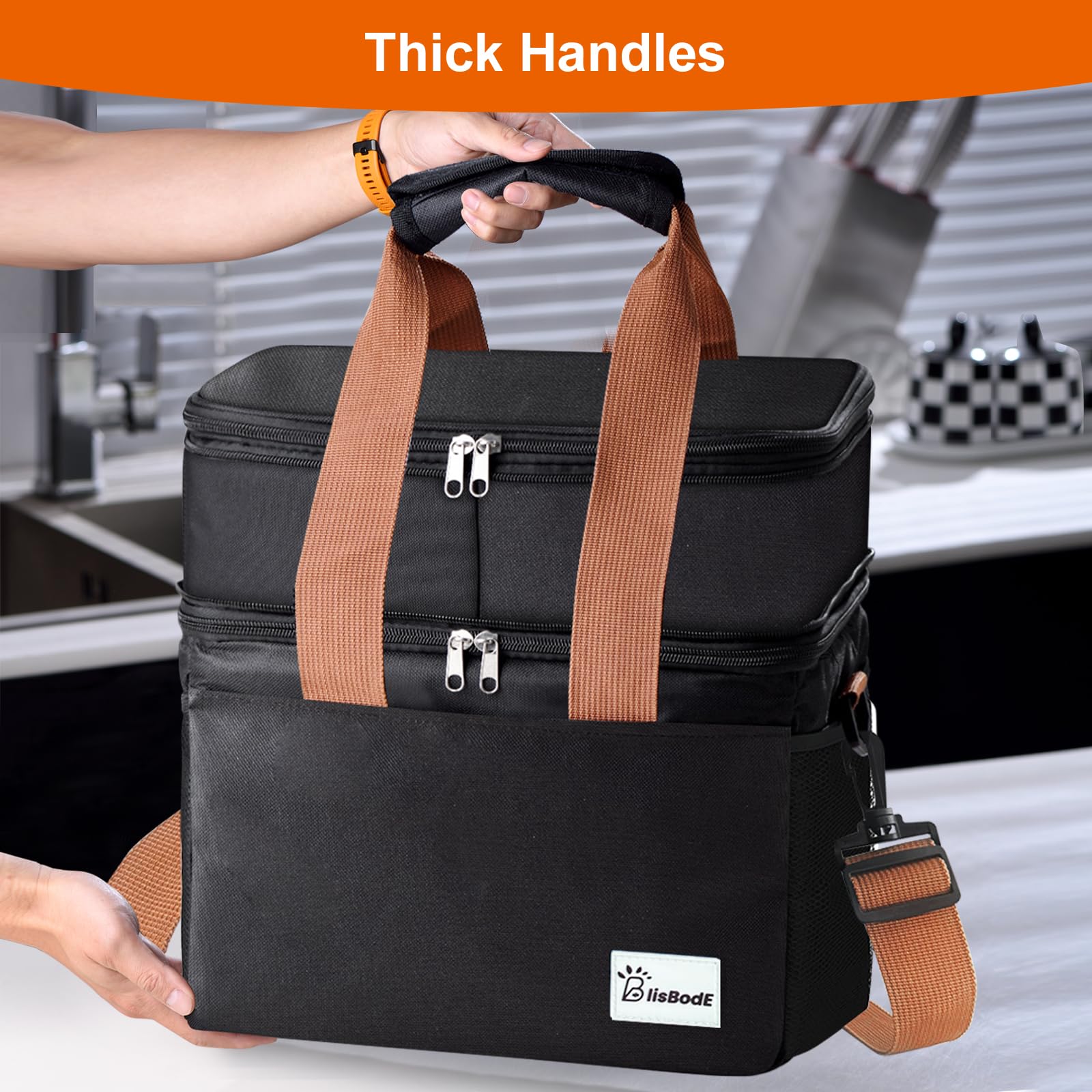 Eutopic insulated lining and foam padding help prevent leaks and maintain temperature.