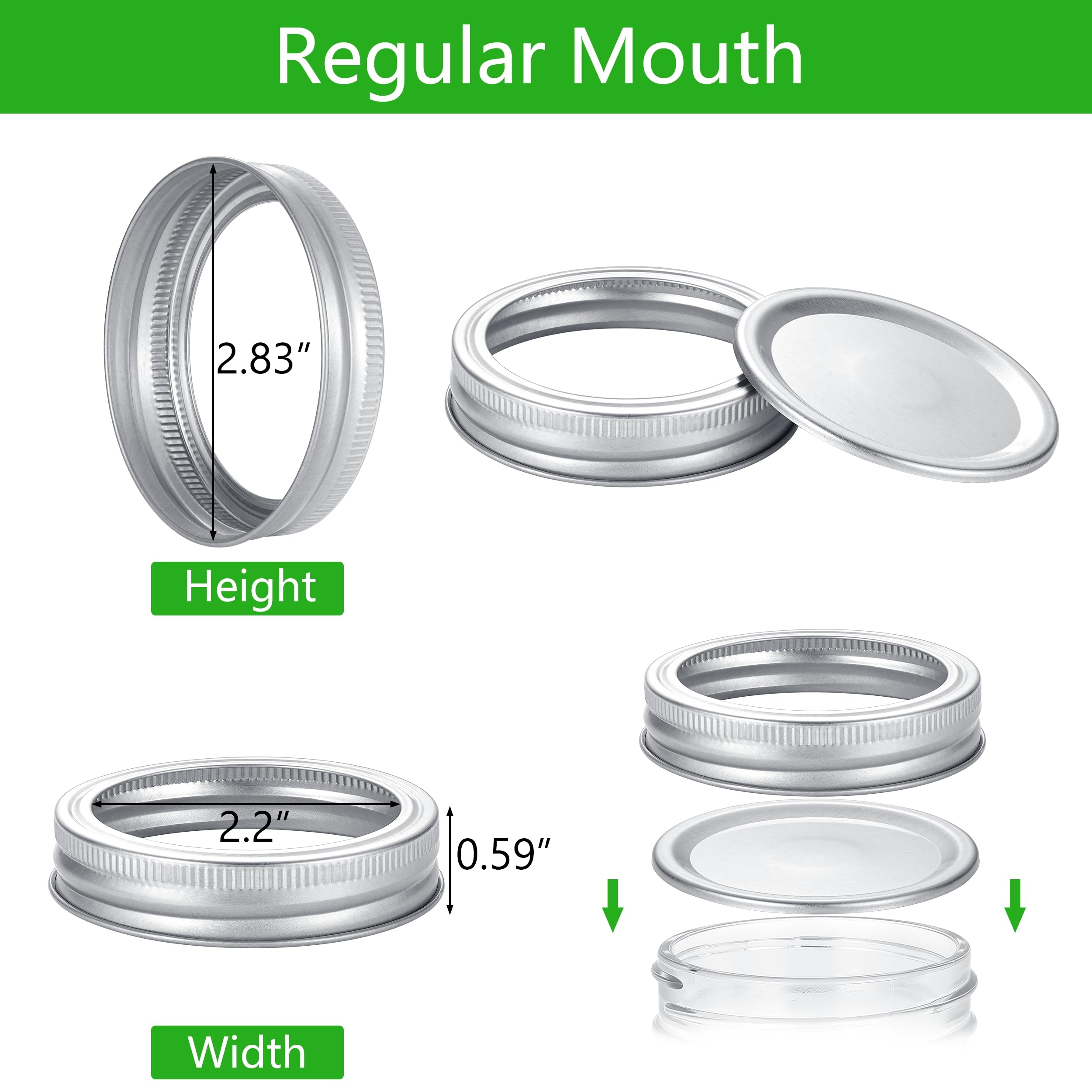 EvaHab canning lids on Ball jars in use for fresh-seal preparation