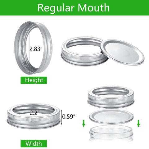 EvaHab canning lids on Ball jars in use for fresh-seal preparation