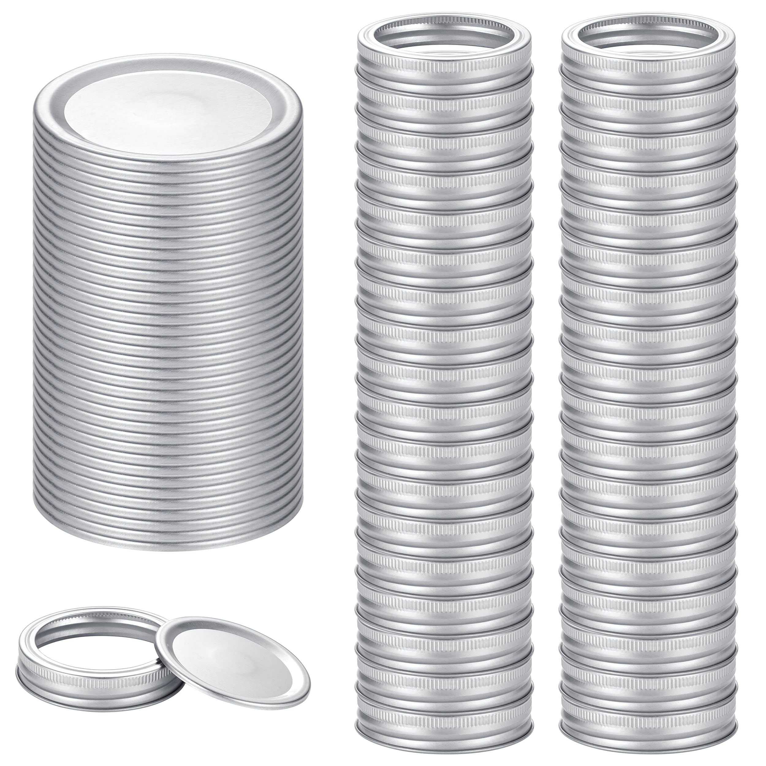 EvaHab regular-mouth lids closeup showing a sturdy metal cap for a secure seal