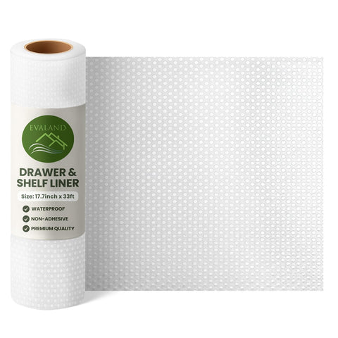 EVALAND drawer liner offers waterproof protection and prevents sliding.