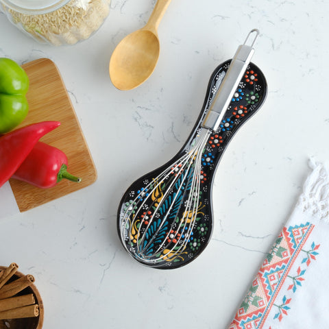 EVANILIFE spoon rest accommodates spoons and spatulas for clutter-free prep.