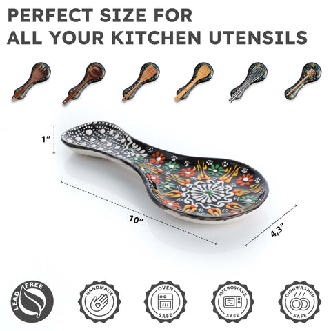 EVANILIFE spoon rest on stove-top display demonstrates practical cooking companion.