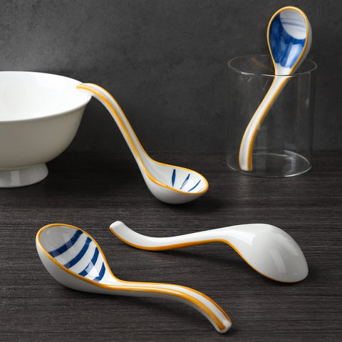 Evannt spoon pattern with ergonomic grip for comfortable dining