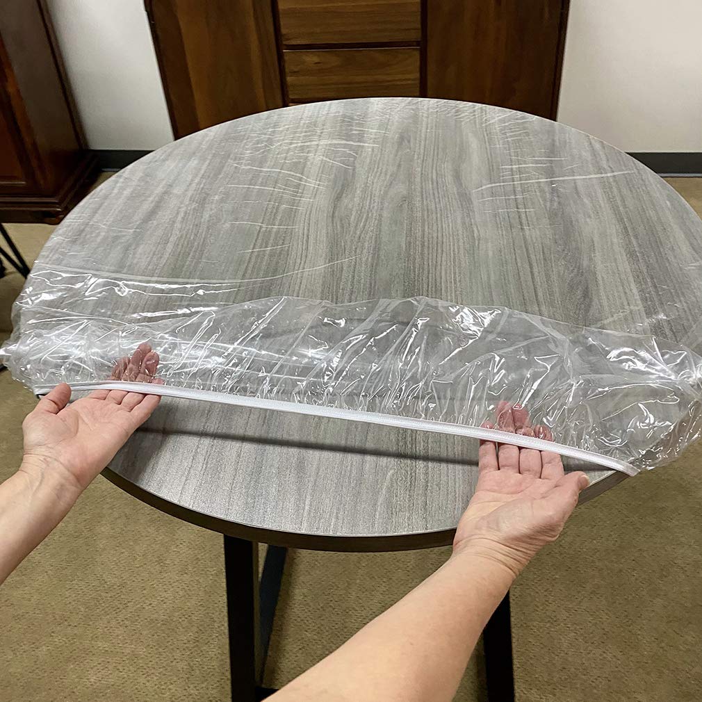 Evelots transparent surface preserves your table’s look while guarding scratches.