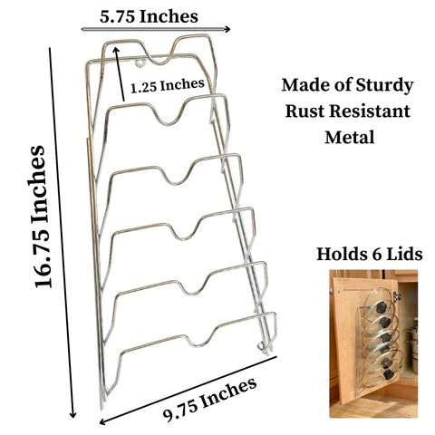 Includes mounting hardware for quick, tool-free installation on doors or walls.