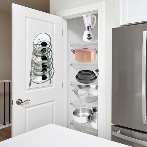 Fits round-knob or ear-shaped lids up to 2 inches wide with Evelots organizer.