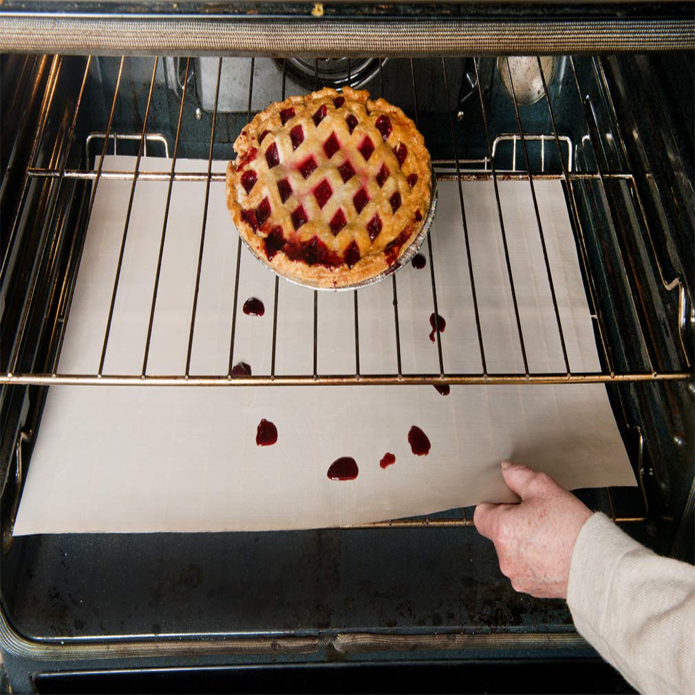 Evelots oven liner cut-to-fit any rack for versatile setup.