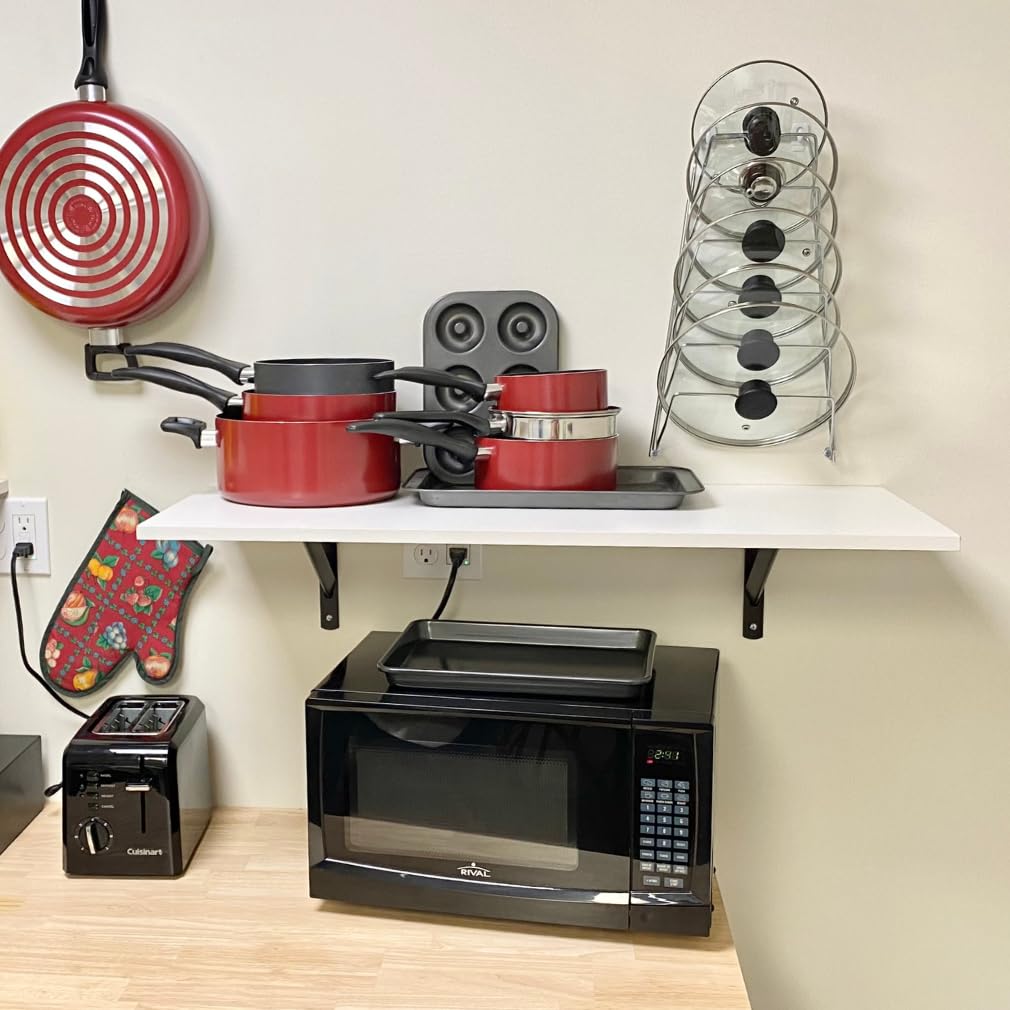 Evelots compact footprint fits many cabinet interiors without crowding shelves.