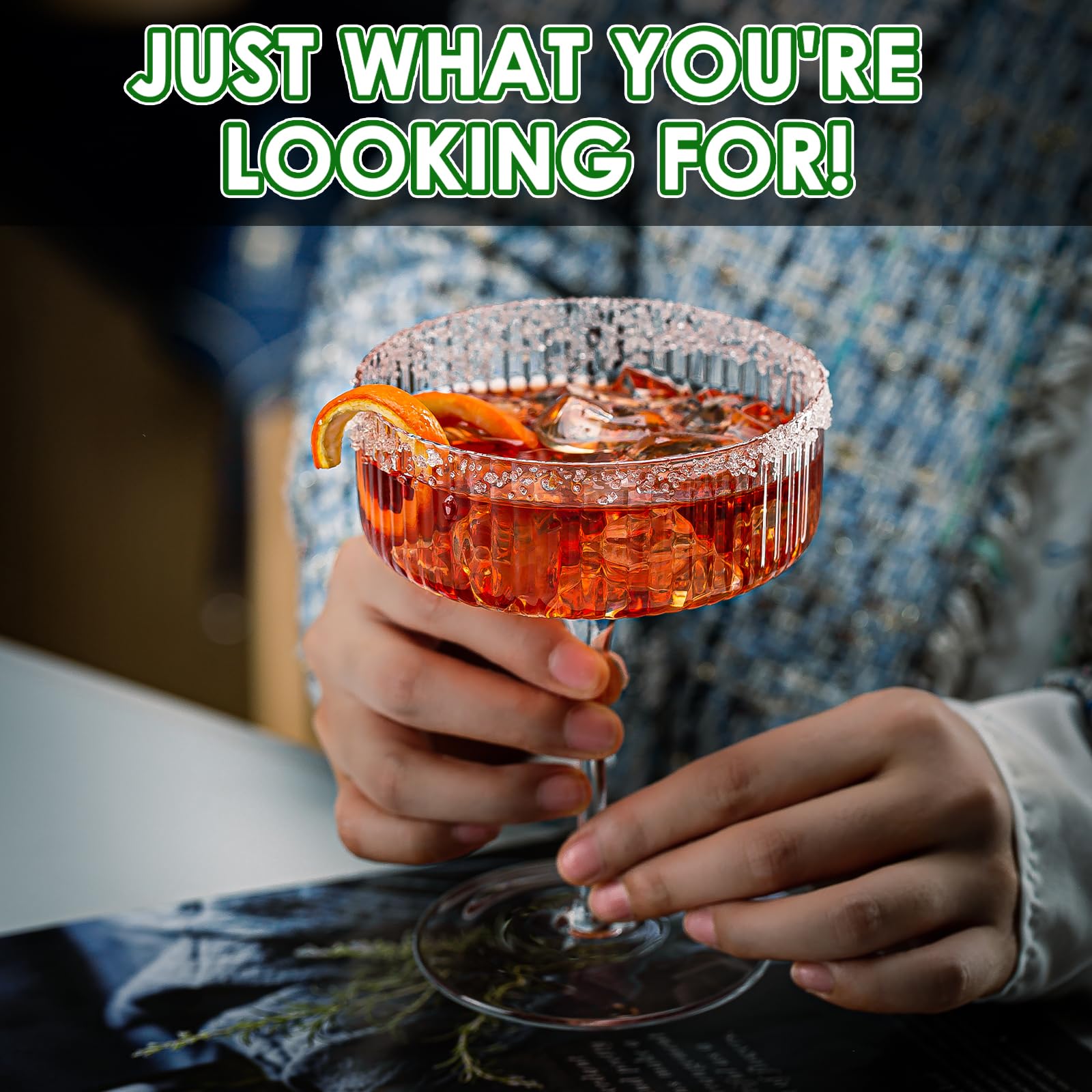 eventpartener Manhattan goblet acrylic glasses suitable for bars and celebrations