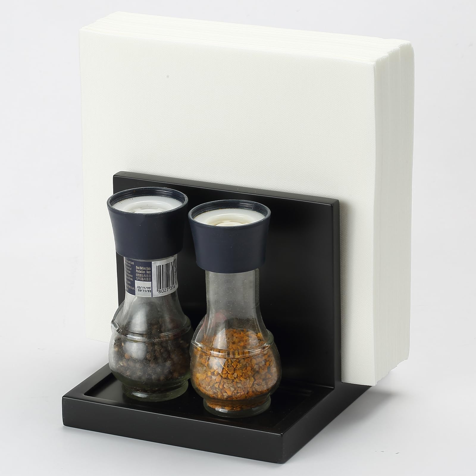 EVERBBKING acacia wood napkin holder enhances table decor and organization