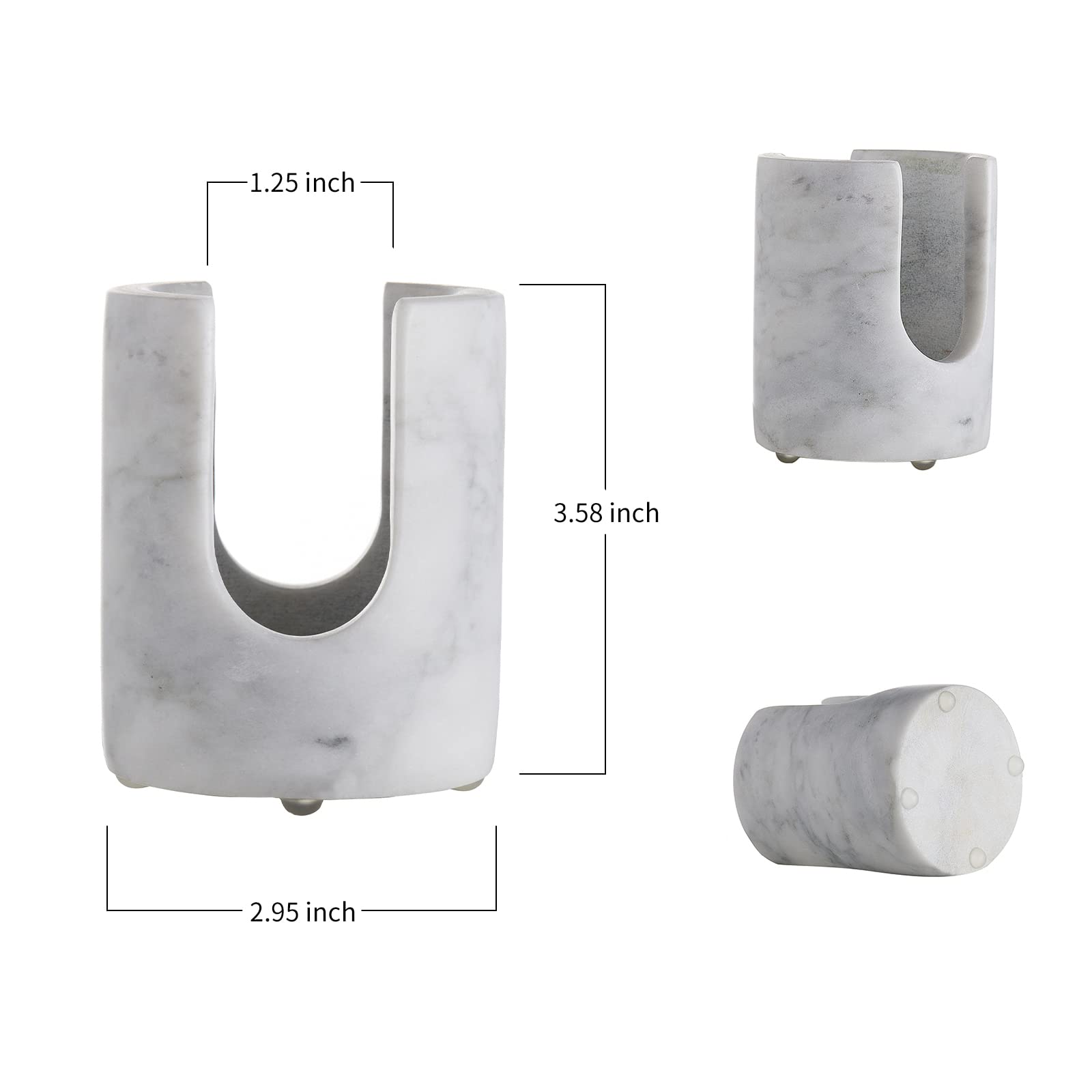 EVERBBKING marble sponge holder bathroom tray doubles as vanity organizer.