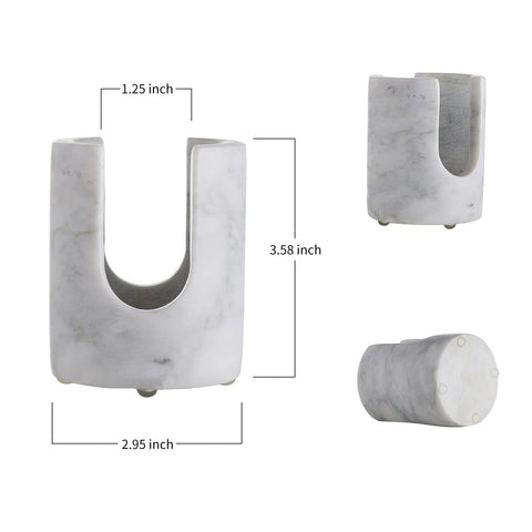 EVERBBKING marble sponge holder bathroom tray doubles as vanity organizer.