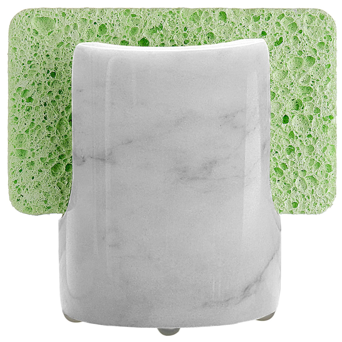 EVERBBKING marble sponge holder on countertop shows premium natural texture and organization benefits.