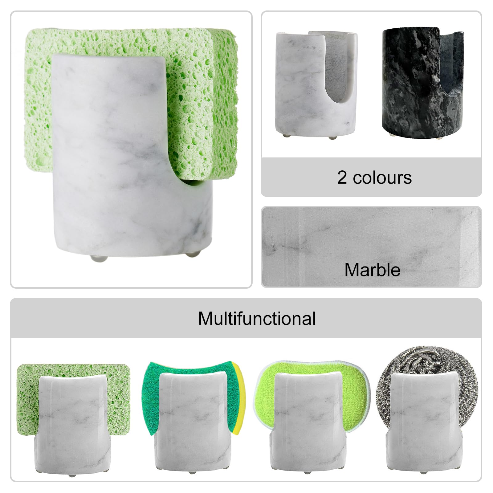 EVERBBKING marble sponge holder makes a thoughtful housewarming gift.