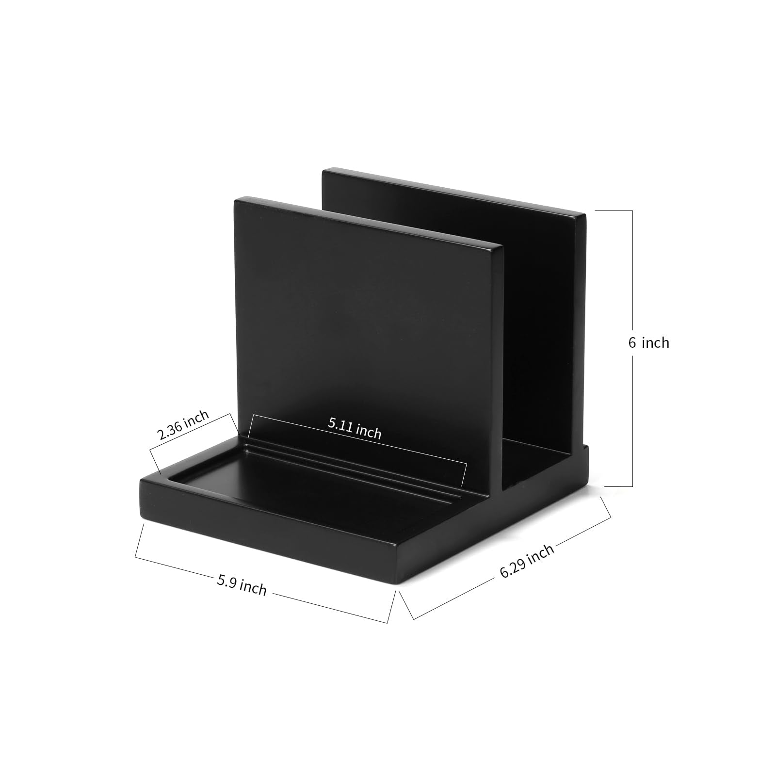 EVERBBKING wooden napkin holder design provides easy access and tidy tables