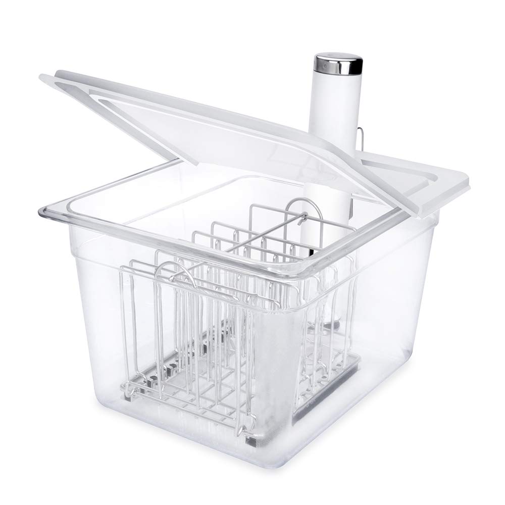 Everie 12-quart sous vide container ensures precise water bath heating.